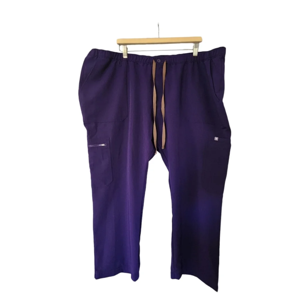 Figs Plus Size Purple Scrub Pant 5XL